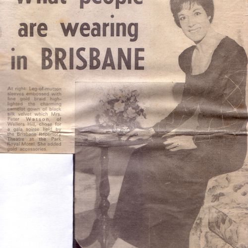 Muriel Watson, Chairman of the Brisbane Repertory Theatre Social Committee's Premises Appeal, 1969.