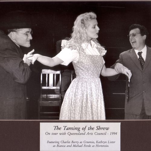 The Taming of the Shrew on tour, 1994.