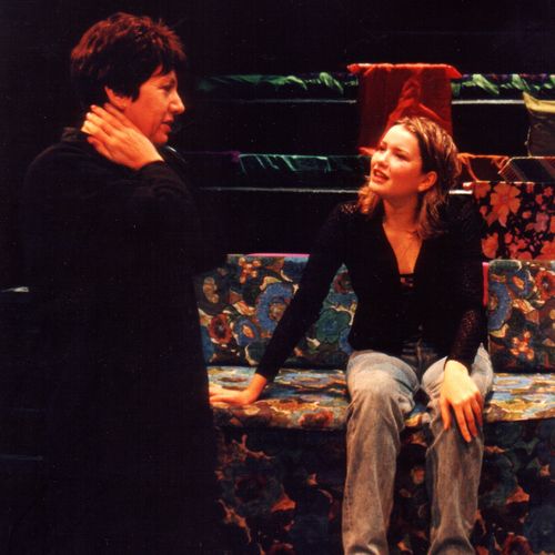 Sue Rider and Caitlin Hunter in rehearsal for X-Stacy, 1998.