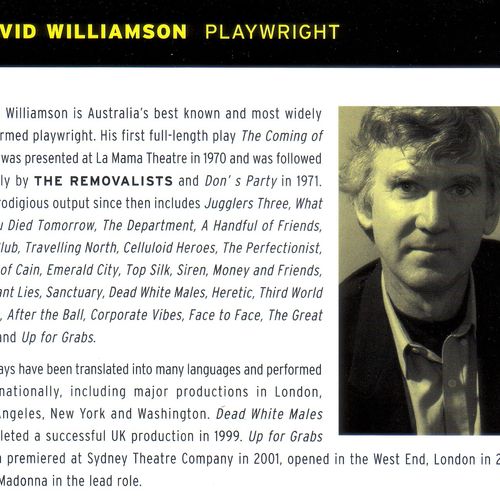 David Williamson, one of Australia's Living National Treasures