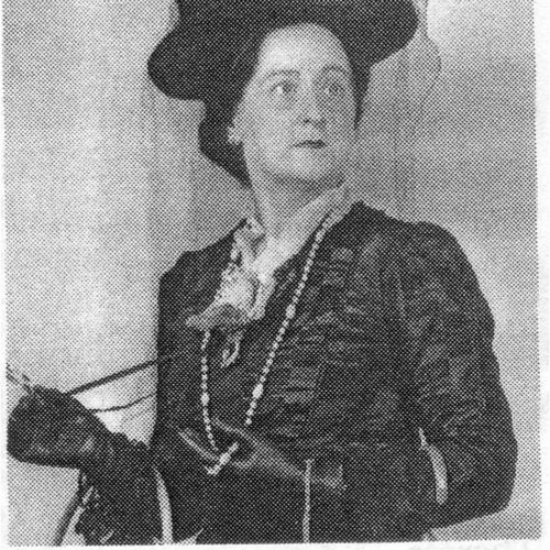 Prominent director and actress Daphne Roemermann (in costume).