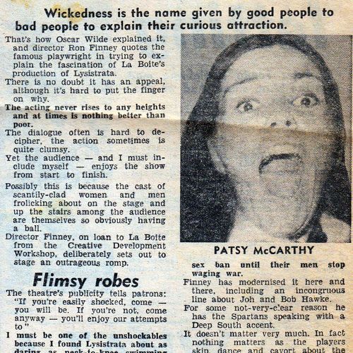 Review by Mick Barnes in Sunday Sun, 17 October 1976.