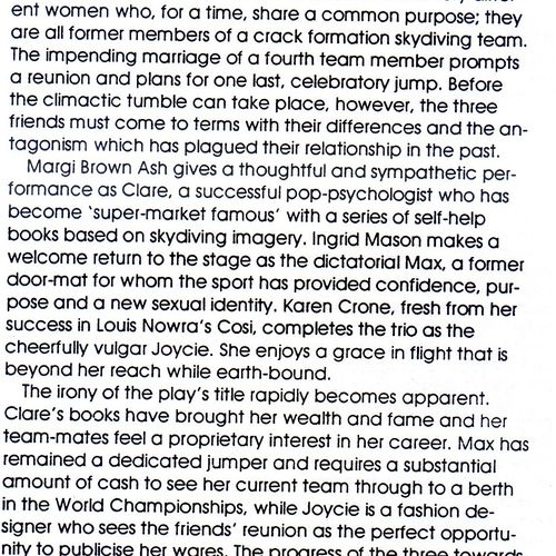 Amanda Ball review in Rave, 14 September 1994